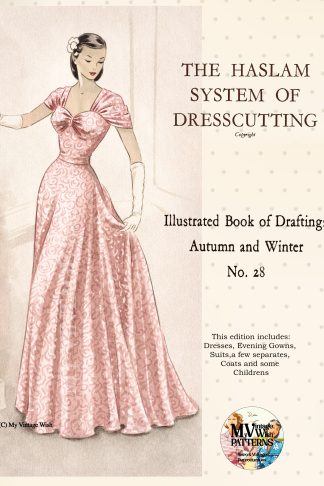 1950s Haslam Dresscutting No. 28 – Autumn & Winter Dresses, Coats & Evening Wear