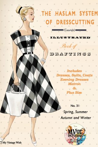 1950s Haslam Dresscutting No. 31 – Dresses, Evening Gowns & Fuller Figure Styles