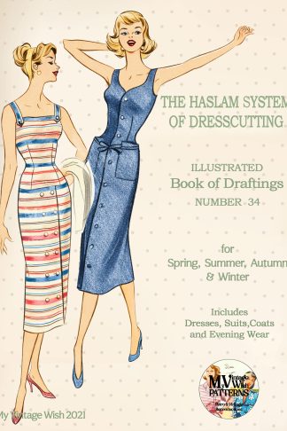 1950s Haslam Dresscutting No. 34 – Dresses, Suits, Coats & Evening Wear