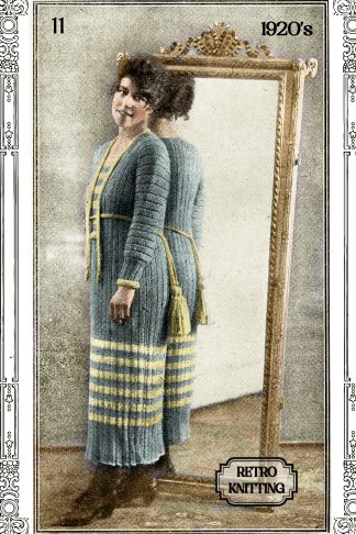1920s Magyar Style One-piece Dress Knitting Pattern