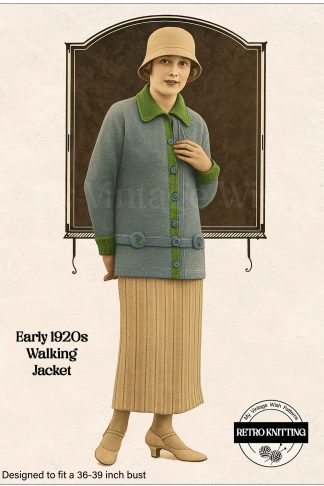 Vintage 1920s Knitting Pattern – Easy Stocking Stitch Sweater