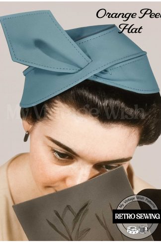 1950s Turban Hat Sewing Pattern – Spiral Zipper Travel Hat
