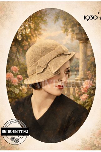Vintage 1930s Brimmed Hat Knitting Pattern | Timeless Retro Style