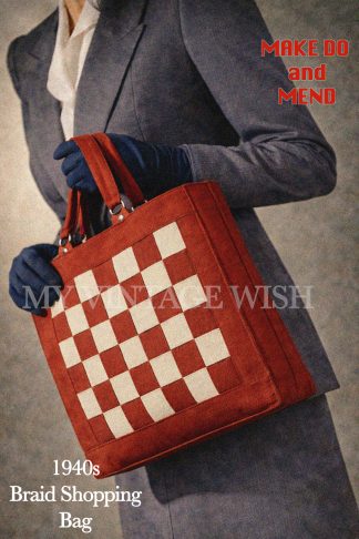 1940s Braided Shopping Bag Sewing Instructions | Vintage Pattern Guide
