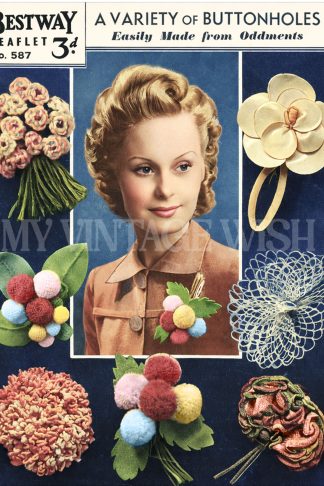 A Variety of Buttonholes – 1940s Crochet Craft Pattern