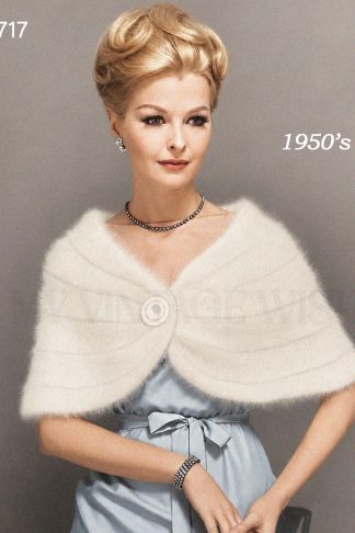 1950s Angora Cape Stole Knitting Pattern | Vintage One-Size Wrap