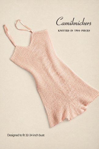 1940s Wartime Cami-Knickers Knitting Pattern Bust 32–34