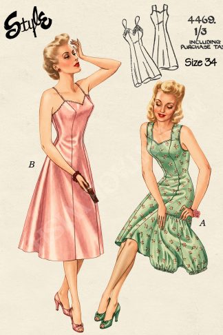 1940s Slips and Bloomer Knickers Sewing Pattern – Vintage Lingerie